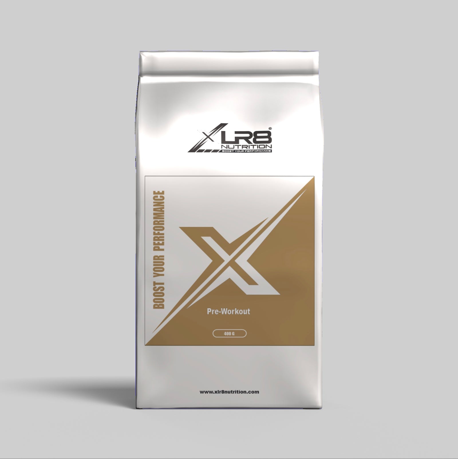 XLR8 Nutrition Pre-Workout Powder 200g for energy, focus, and performance; XLR8 Nutrition Pre-Workout Powder 400g for energy, focus, and performance