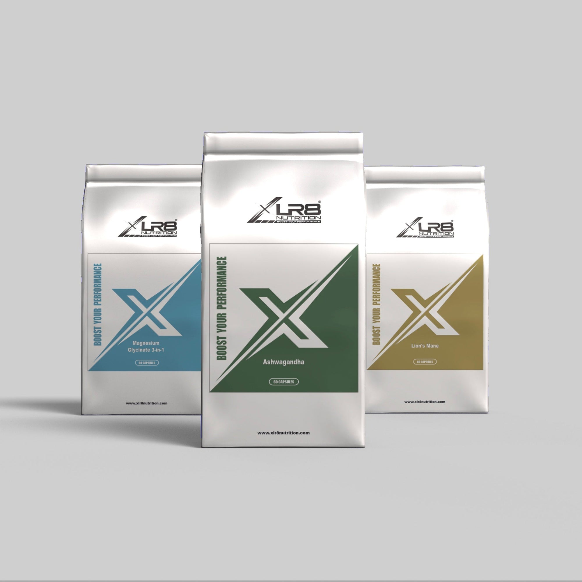 XLR8 Nutrition Sleep & Stress Bundle with Ashwagandha, Magnesium, and Lion’s Mane