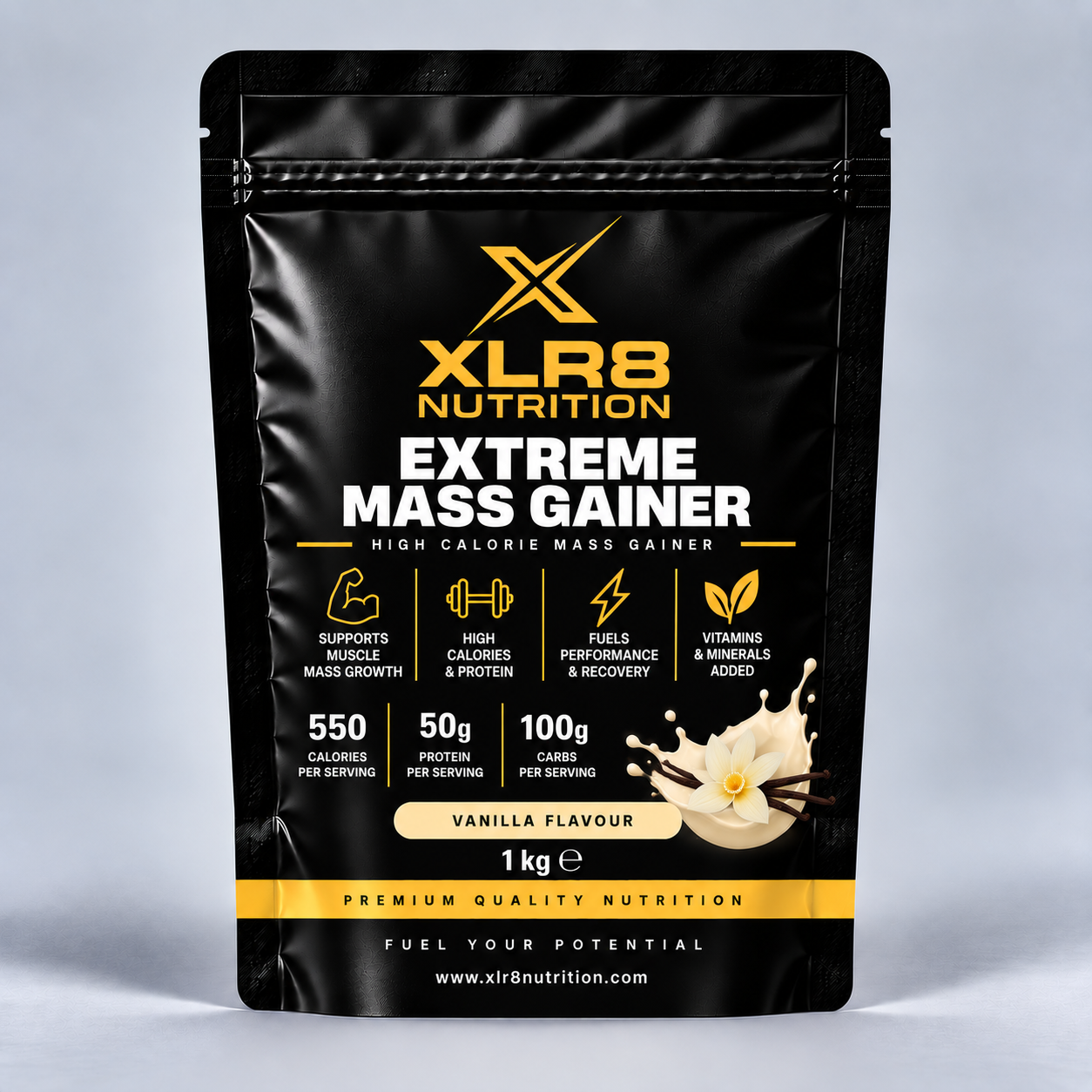 XLR8 Nutrition Extreme Mass Gainer Chocolate 1kg