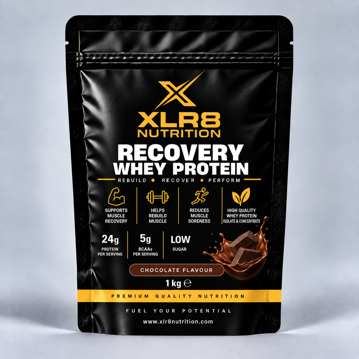 XLR8 Nutrition Slow Release Protein Chocolate 1kg