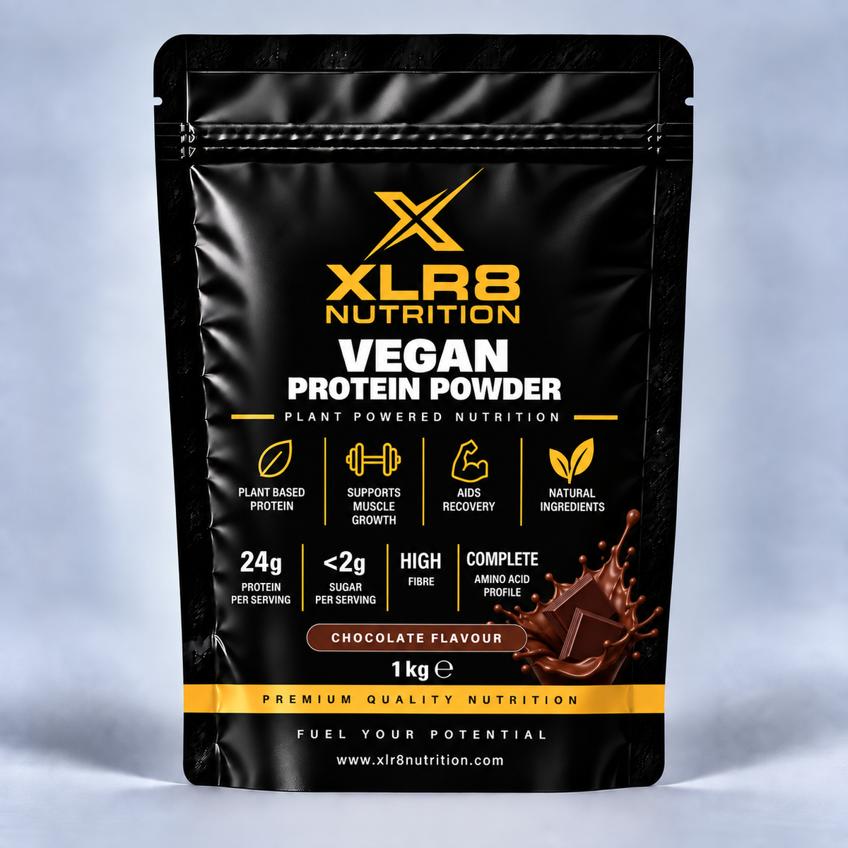 XLR8 Nutrition Vegan Protein Powder Chocolate 1kg