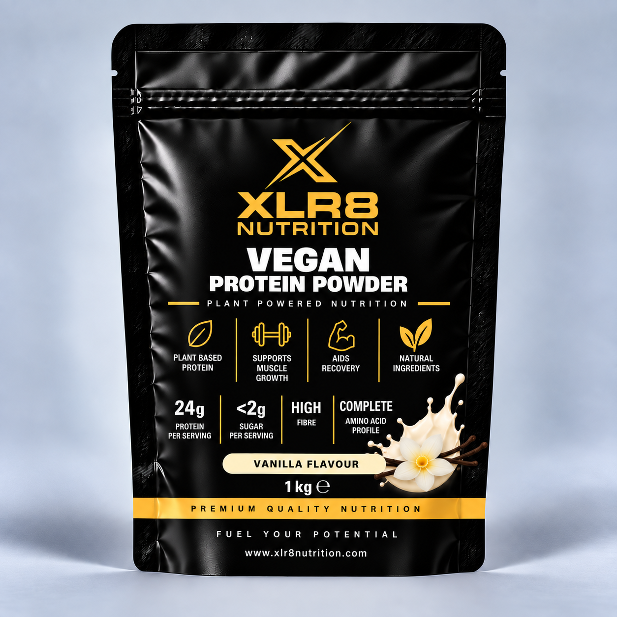 XLR8 Nutrition Vegan Protein Powder Chocolate 1kg