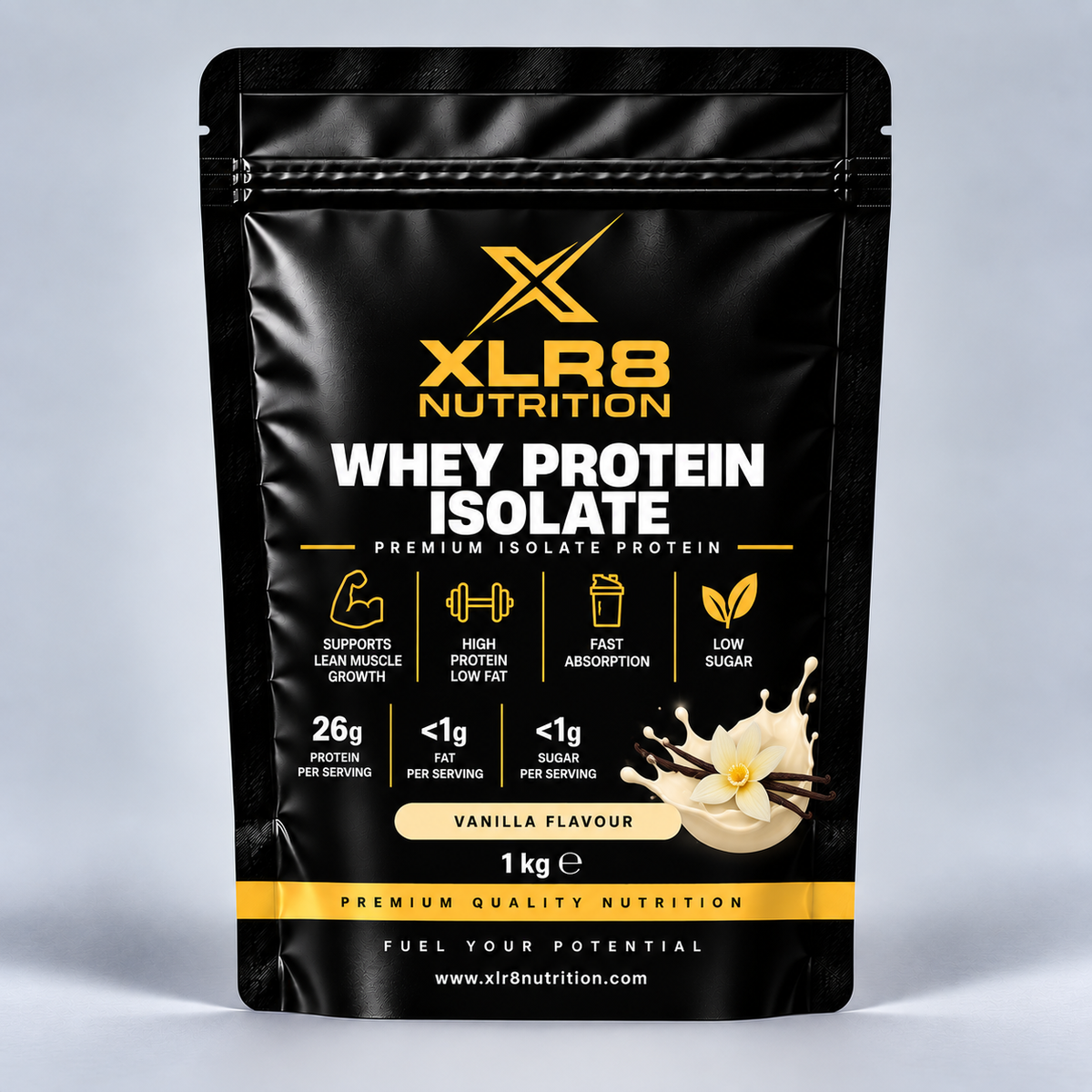 XLR8 Nutrition Vegan Protein Powder Vanilla 1kg
